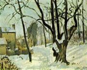 Camille Pissarro Schnee in Louveciennes Sweden oil painting artist